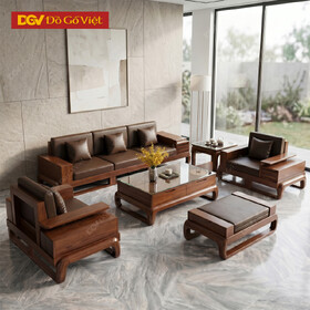 Bộ Sofa Gỗ Sồi Mẫu Đùi Gà Đối Màu Óc Chó Đẹp Giá Tốt