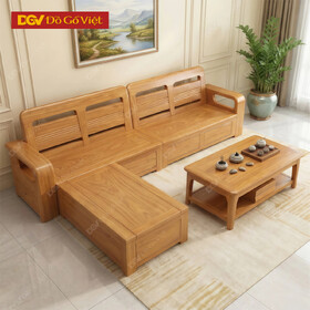Bộ Sofa Góc Gỗ Gõ Đỏ Pachy Tay Cong Bo Góc Mới Đẹp 2026