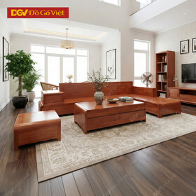 Bộ Sofa Góc L Bên Phải Thiết Kế Bo Cong Mềm Mại Đẹp Mới