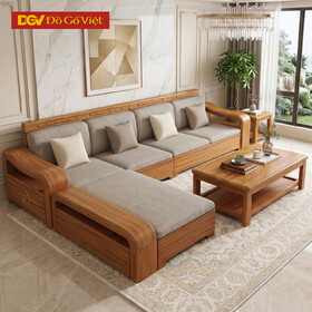 Bộ Sofa Phòng Khách Gõ Đỏ Hiện Đại Sang Trọng Cho Gia Đình