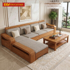 Bộ Sofa Phòng Khách Gõ Đỏ Hiện Đại Sang Trọng Cho Gia Đình