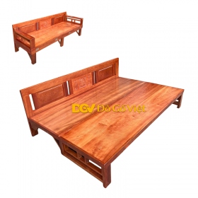 Ghế Giường Gỗ Xoan Đào Tự Nhiên Bền Đẹp Giá Rẻ