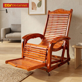 Ghế Gỗ Nằm Thư Giãn Xoan Đào Tự Nhiên Đẹp Giá Rẻ