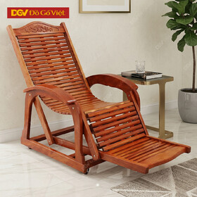 Ghế Nằm Thư Giãn Gỗ Sồi Màu Nâu