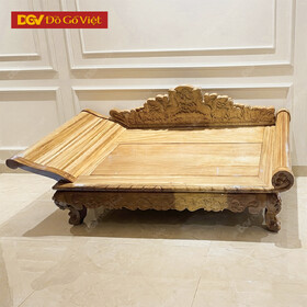 Ghế Phương Lười Gỗ Gõ Đỏ Thiết Kế Hoàng Gia Sang Trọng