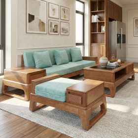 Ghế Sofa Gỗ 1 Băng Nhỏ Gọn Hiện Đại Đẹp Mẫu Mới 2025