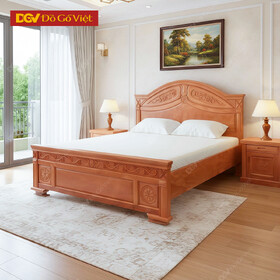 Giường Đinh Hương Mẫu Hoá Lá Tây Đầu Vòm Mới Đẹp 2025