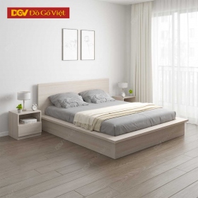 Giường Gỗ Công Nghiệp MDF Kiểu Nhật 4 Màu Hiện Đại