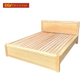 Giường Gỗ Sồi 1m2 Kiểu Trơn Không Chạm Hoa Văn