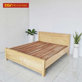 Giường Gỗ Sồi Nga Chạm Rẻ Quạt Mặt Tấm Pano Chống Cong Vênh