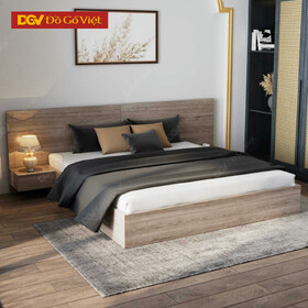 Giường Kèm Tủ Đầu Giường Màu Xám Kích Thước 120 x 200cm