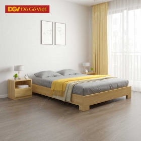 Giường Gỗ Công Nghiệp Chân Cao Không Đầu Gọn Đẹp Giá Tốt