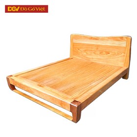 Giường Ngủ Gỗ Chân Quỳ Vân Gõ Đẹp Mới 2025