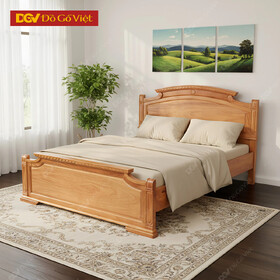 Giường Ngủ Gỗ Gõ Đỏ Đầu Rẻ Quạt Vạt Phản Đẹp Giá Rẻ
