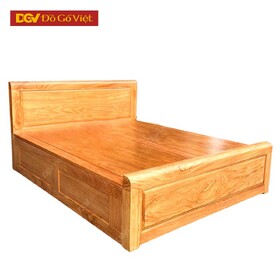 Giường Ngủ Gỗ Tự Nhiên Vân Gõ Đỏ Có Ngăn Kéo