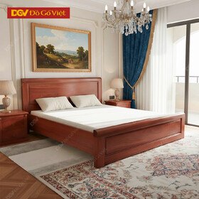 Giường Ngủ Gỗ Vân Hương Đá Pano Đẹp Giá Rẻ