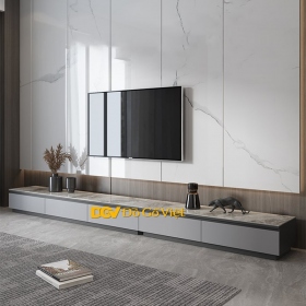 Kệ Để Tivi Phòng Khách Gỗ MDF Hiện Đại Tối Giản Màu Xám Đẹp