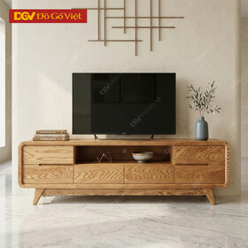 Kệ Tivi Chân Xéo Hiện Đại Gỗ Sồi Nga Đẹp Giá Rẻ