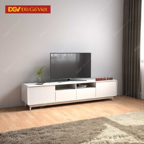 Kệ Tivi Gỗ Cao Su Veneer Sồi Kèm Hộc Chứa Đồ Hiện Đại