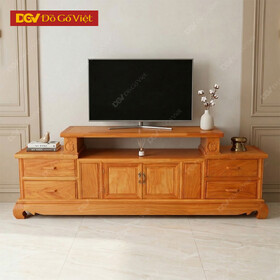 Kệ Tivi Gỗ Gõ Đỏ 2 Tầng Cao Cấp Đẹp Giá Rẻ