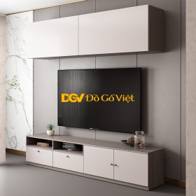 Kệ Tivi Gỗ MDF Màu Xám Phối Trắng Hiện Đại Đẹp Giá Rẻ