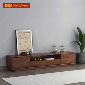 Kệ Tivi Gỗ Sồi Màu Óc Chó Đẹp Kiểu Dáng Đơn Giản