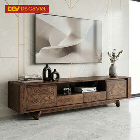 Kệ Tivi Gỗ Sồi Nga Chân Xoắn Hiện Đại Đẹp Mới 2026