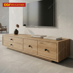 Kệ Tivi Hiện Đại Gỗ MDF Kết Hợp 4 Ngăn Kéo Lưu Trữ