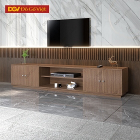 Kệ Tivi Màu Nâu 1M8 2M Gỗ MDF Chống Ẩm Phong Cách Hiện Đại