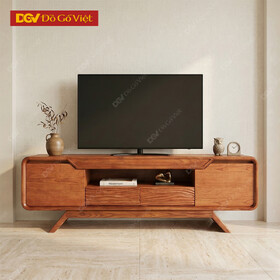 Kệ Tivi Phòng Khách Gỗ Sồi Nga Chân Vát Hiện Đại Giá Ưu Đãi