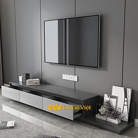 Kệ Tivi Thông Minh Gỗ MDF Màu Xám Hiện Đại Thiết Kế Đẹp Lạ