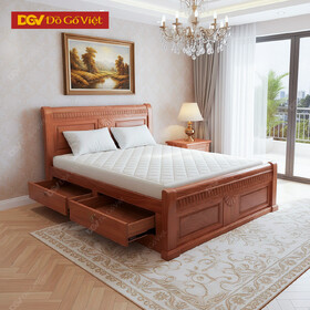 Kiểu Giường Ngủ Đẹp Có Hộc Kéo Hông Đa Công Năng