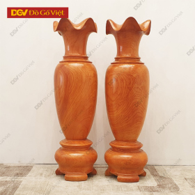 Lục Bình Phong Thủy Gỗ Hương Đỏ Cao Cấp Cao 1m5 Đẹp Bền Giá Rẻ