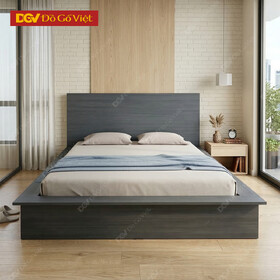Mẫu Giường Nhật Tối Giản Gỗ MDF Chân Bệt Phối Màu Sang...
