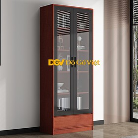 Mẫu Kệ Tủ Lưu Trữ Chân Bệt Cánh Kính Đa Tầng Dáng Hiện...