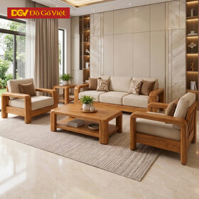 Mẫu Sofa Đối Phòng Khách Gõ Đỏ Tự Nhiên Hiện Đại Sang Trọng
