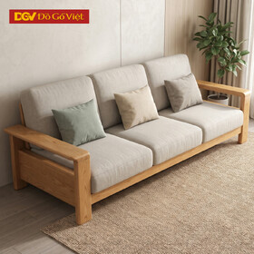 Mẫu Sofa Phòng Khách Gỗ Sồi Mỹ Tự Nhiên Kiểu Dáng Hiện Đại