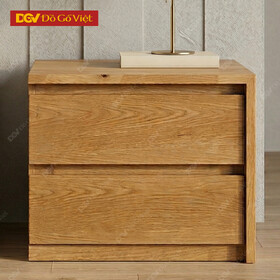 Mẫu Tab Đầu Giường Hiện Đại Gỗ Veneer Sồi Chân Bệt