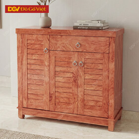 Mẫu Tủ Giày Gỗ Hương Đá Thiết Kế Nan Thoáng Đẹp Giá Rẻ