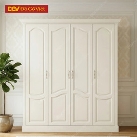 Mẫu Tủ Quần Áo Phòng Ngủ Gỗ Sồi Mỹ Họa Tiết Uốn Cong...