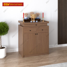 Mẫu Tủ Thờ Gỗ Công Nghiệp 1 Tầng Kiểu Tối Giản Đẹp