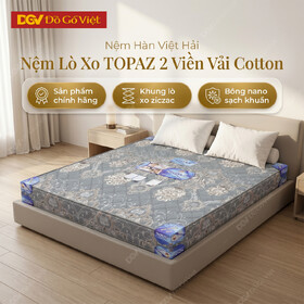 Nệm Lò Xo TOPAZ 2 Viền Hàn Quốc Đẹp Bền Giá Rẻ