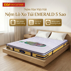 Nệm Lò Xo Túi EMERALD 5 Sao Hàn Việt Hải