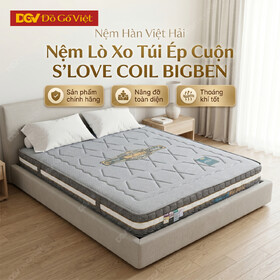 Nệm Lò Xo Túi Ép Cuộn S'LOVE COIL BIGBEN Hàn Việt Hải