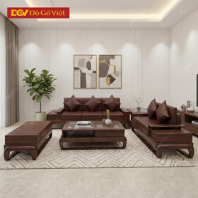 Sofa Đùi Gà Gỗ Sồi Nga Phòng Khách 2 Băng Dài Đẹp Giá Rẻ
