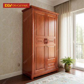 Tủ Quần Áo Gỗ Xoan Đào Cánh Pano Giá Tốt Cho Phòng Ngủ