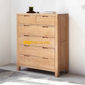 Tủ Đựng Đồ 6 Ngăn Kéo Hiện Đại Mini Màu Sồi Tự Nhiên 6...