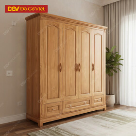 Tủ Áo 3 Cánh Pano Vòm Vân Hương Đá Hiện Đại Giá Tốt