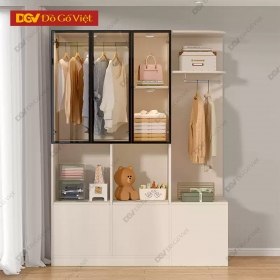 Tủ Áo Gỗ Công Nghiệp Cánh Kính Hiện Đại Trẻ Trung
