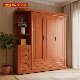 Tủ Áo Hiện Đại Gỗ Hương Đá Nhiều Ngăn Tiện Ích Cho Gia...